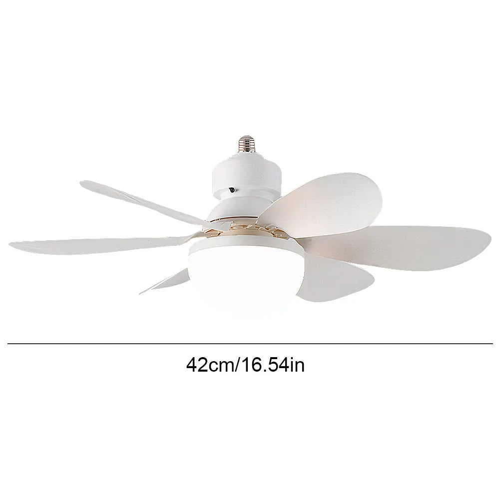 Screw in Ceiling Fan in Light Socket with Remote Ceiling Fan with Light for Bedroom Kitchen Living Room