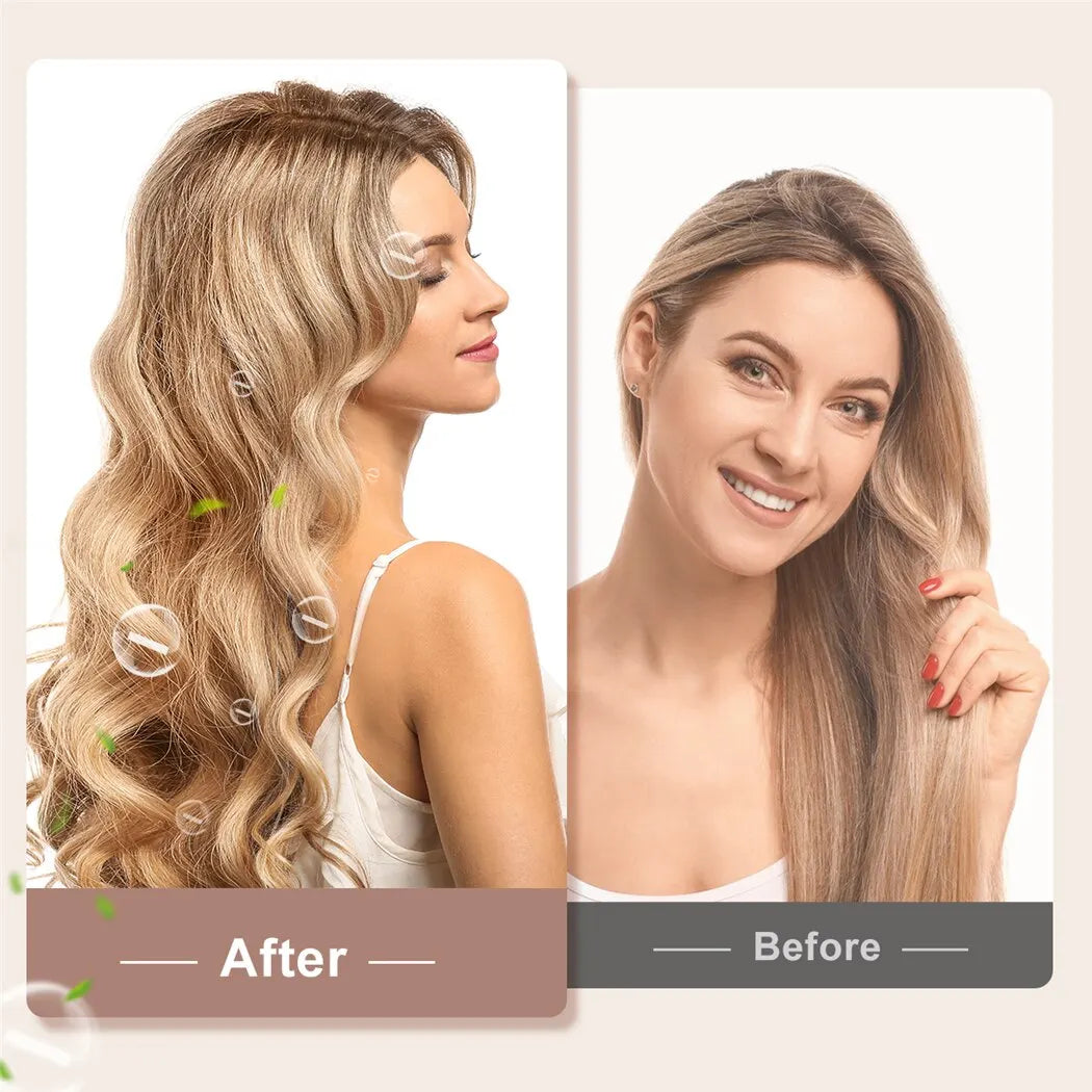 CkeyiN Professional Ceramic Hair Curler with Adjustable Temperature - Smarsty