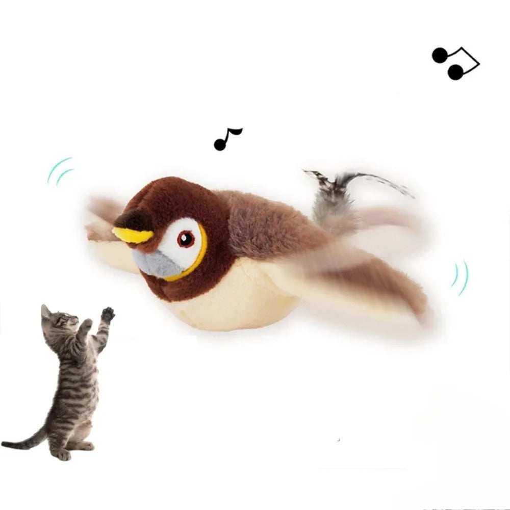 Touch Sensitive Rechargeable Chirping Bird Cat Toy - Smarsty