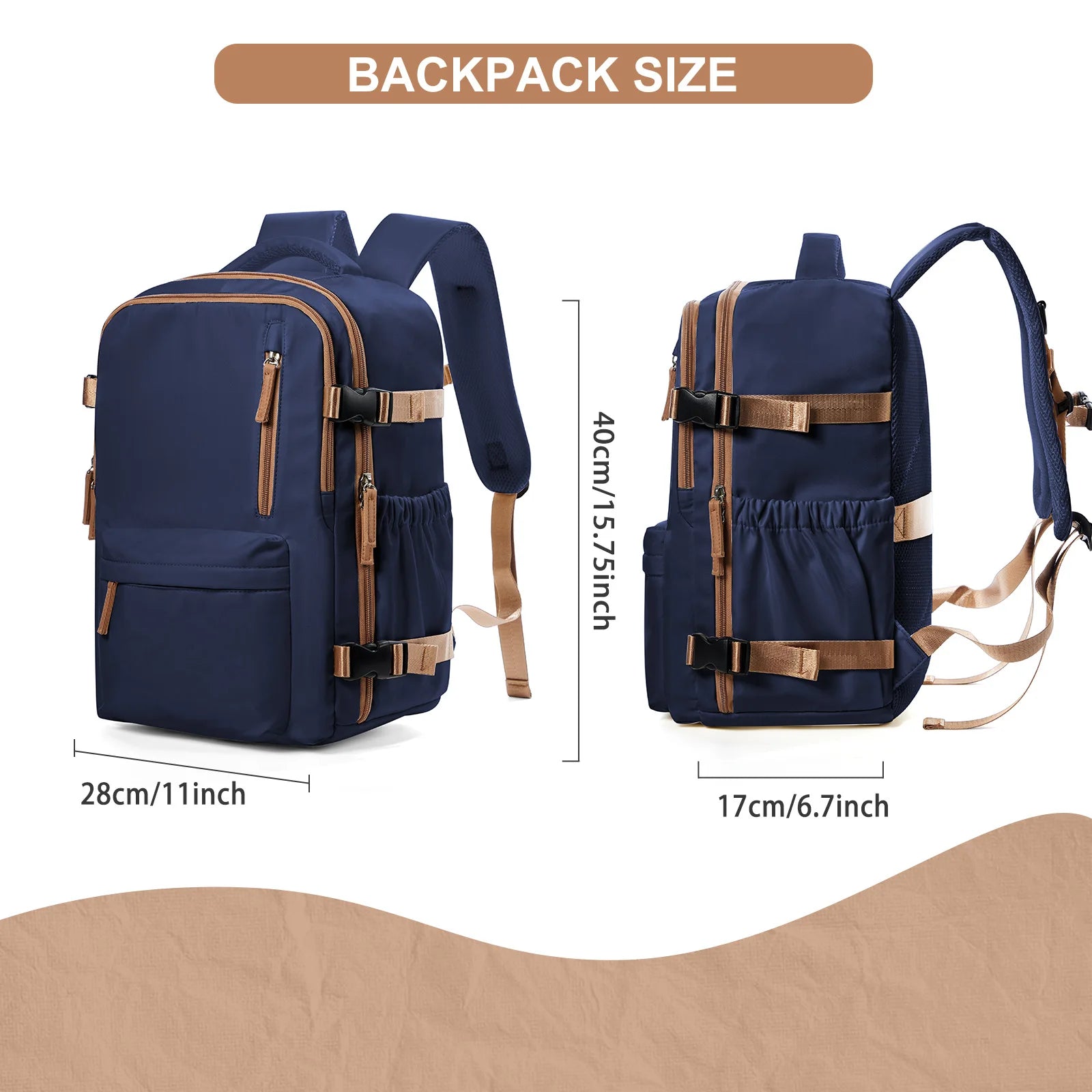 Cabin Airplane Travel Backpack 40x30x20, Hand Luggage Cabin Backpack Wizzair 40x30x20 Carry-Ons Men Women 15.6 inch Laptop Bags - Smarsty