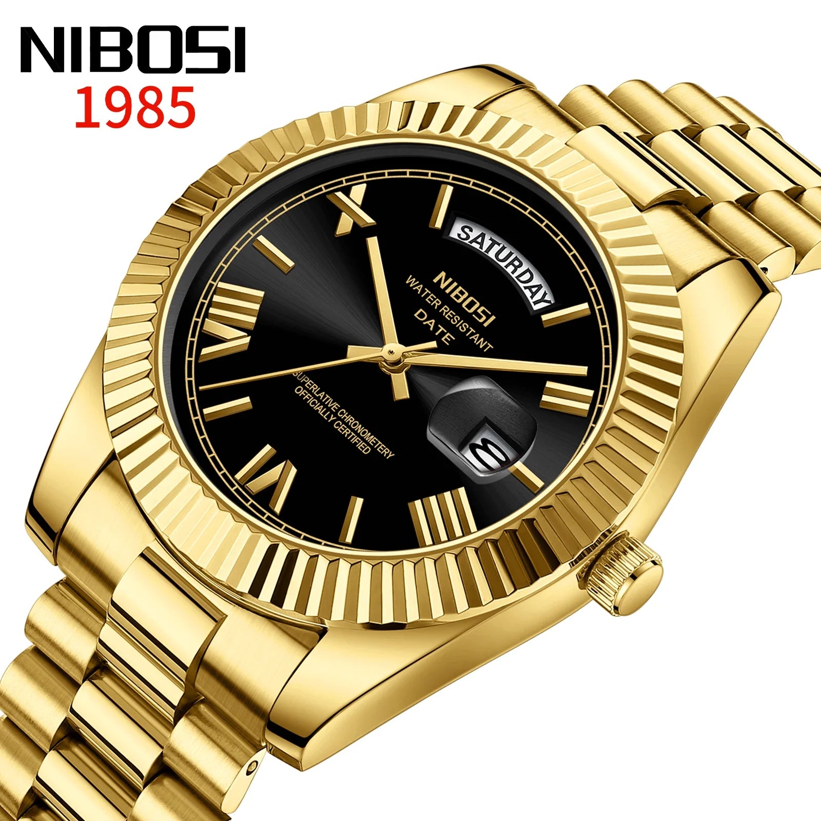 NIBOSI Luxury Stainless Steel Quartz Watch for Men - Smarsty