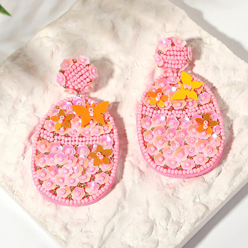 Handmade Bohemian Starfish Drop Earrings for Women - Smarsty