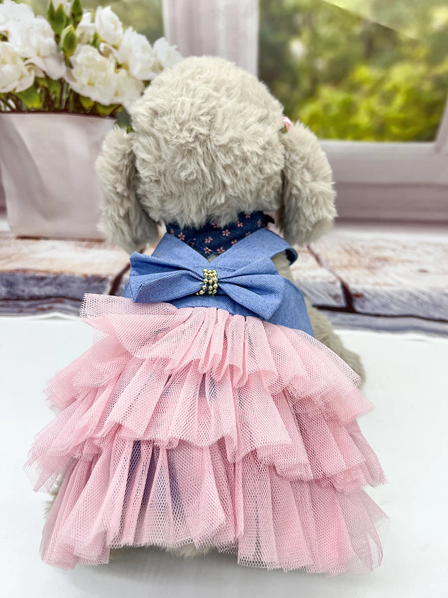 Cute Cat Lace Skirt Summer Dress for Pets - Smarsty
