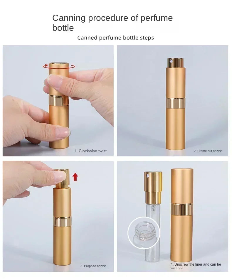 Portable Refillable Perfume Bottle 8ml Metal Atomizer - Smarsty