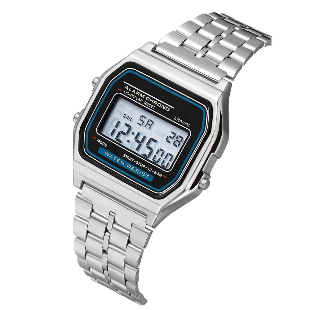 Ultra-Thin Steel Strip LED Watch with Stylish Design - Smarsty