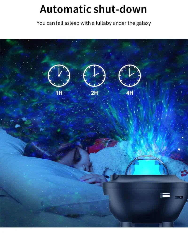 LED Starry Galaxy Projector with Bluetooth Music Player - Smarsty