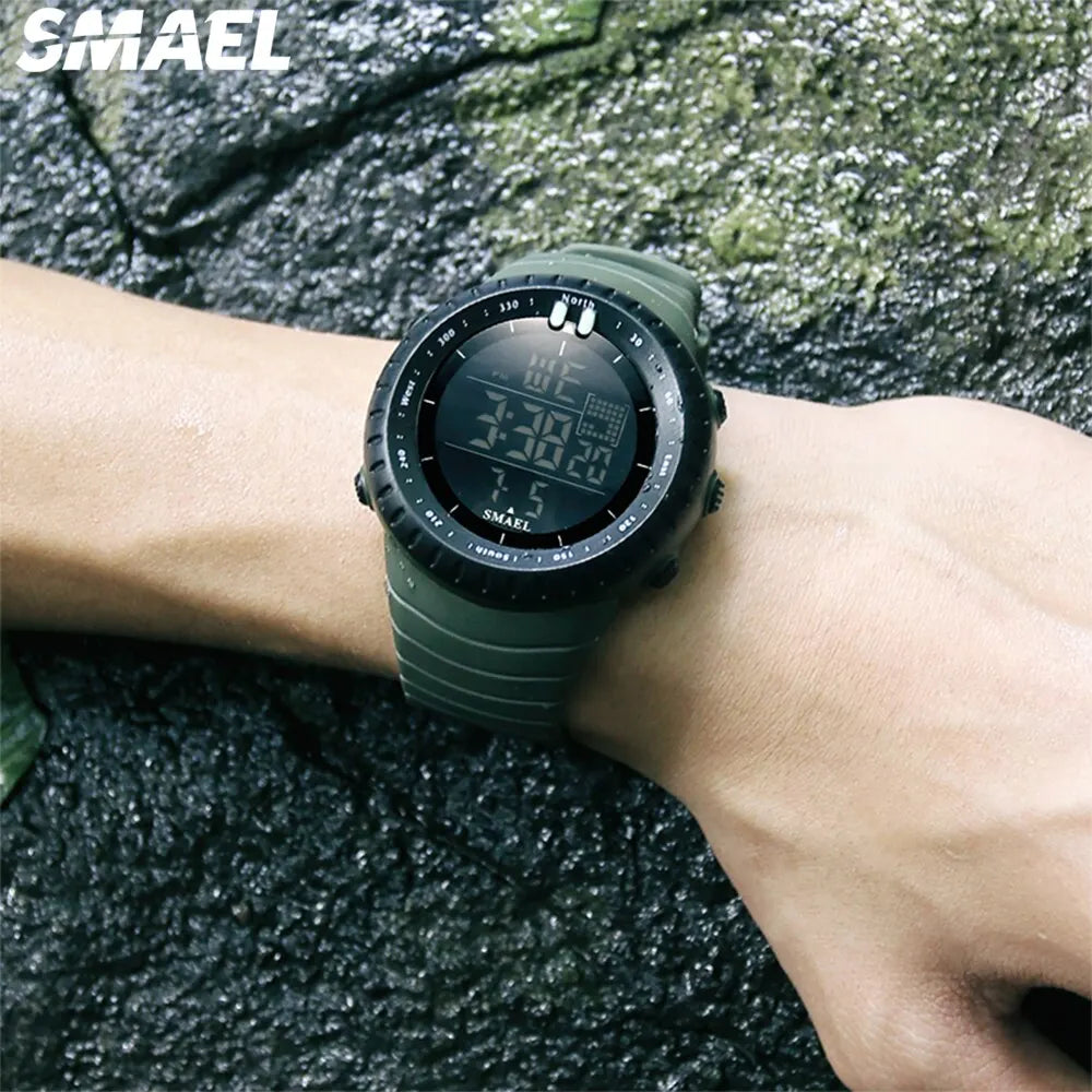SMAEL Waterproof Digital Sports Watch with Big Dial - Smarsty