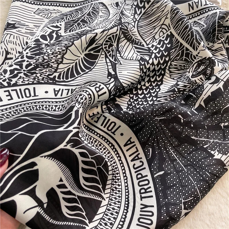 Luxury Satin Square Shawl Sunscreen Scarf for Women - Smarsty