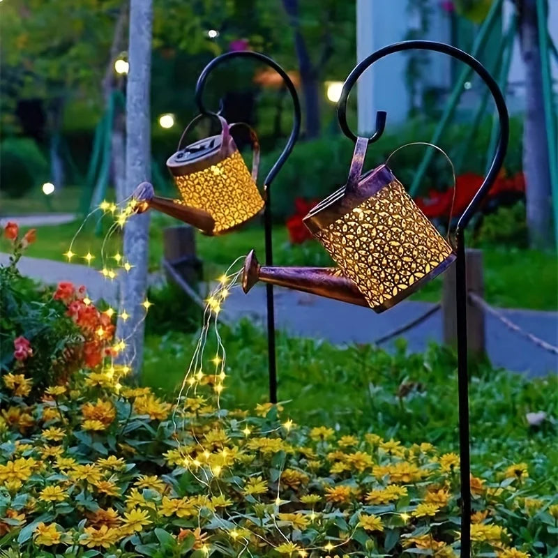 Solar LED Watering Can Light for Outdoor Garden Decor - Smarsty