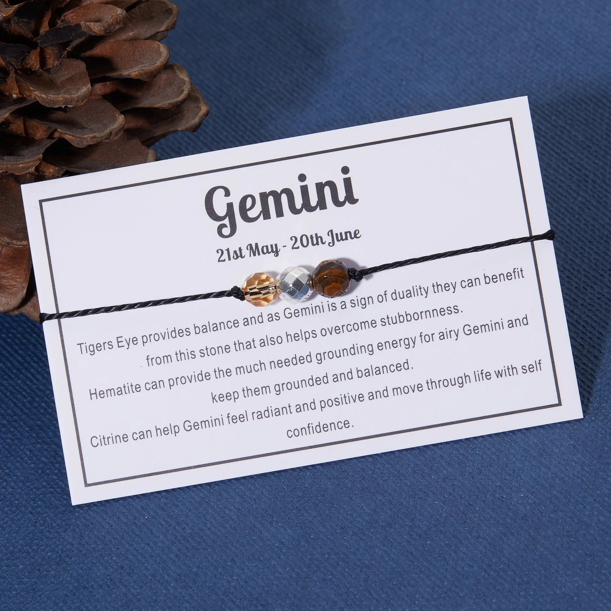 12 Constellation Natural Stone Beads Bracelets for Zodiac Signs - Smarsty