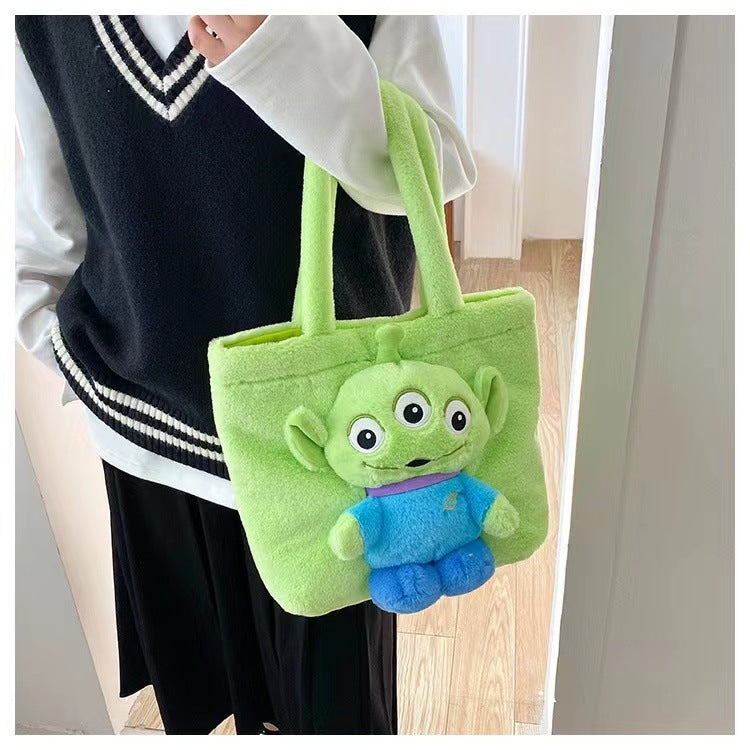 Disney Stitch Plush Shoulder Bag Cute Strawberry Bear - Smarsty