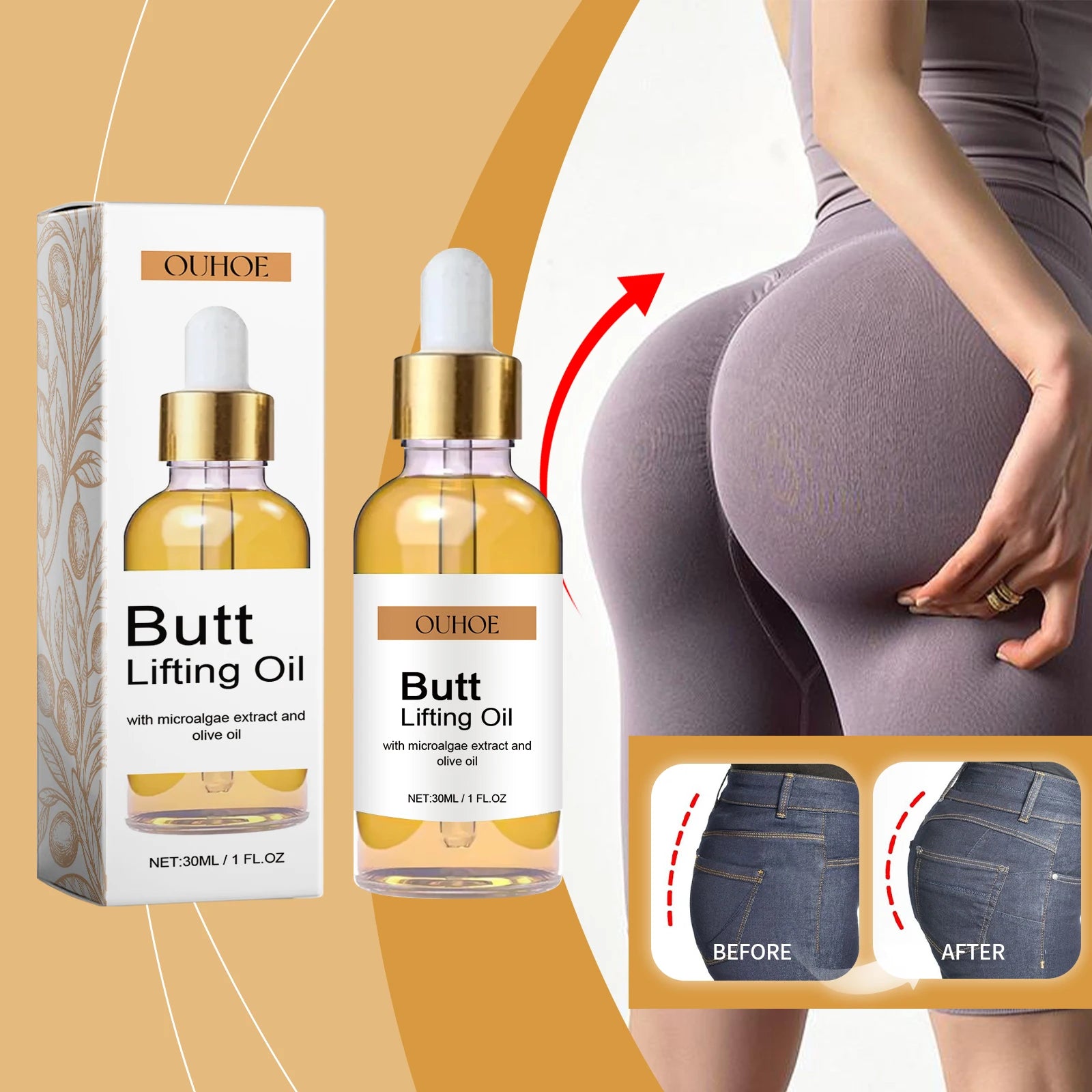 Buttock Enlargement Oil for Firming and Elasticity - Smarsty