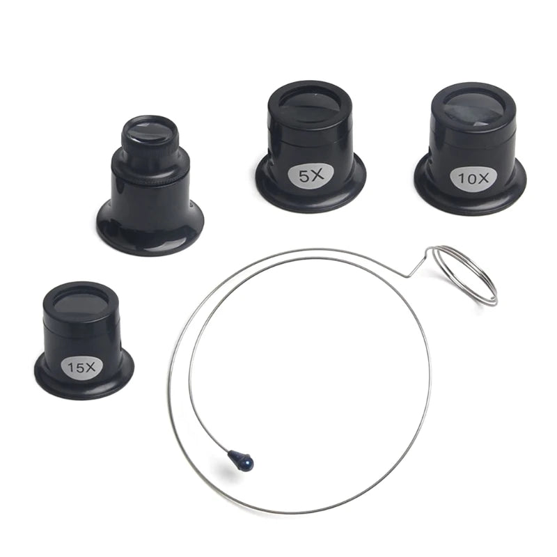 Jewelers Eye Loupe Magnifier Set for Precision Viewing - Smarsty