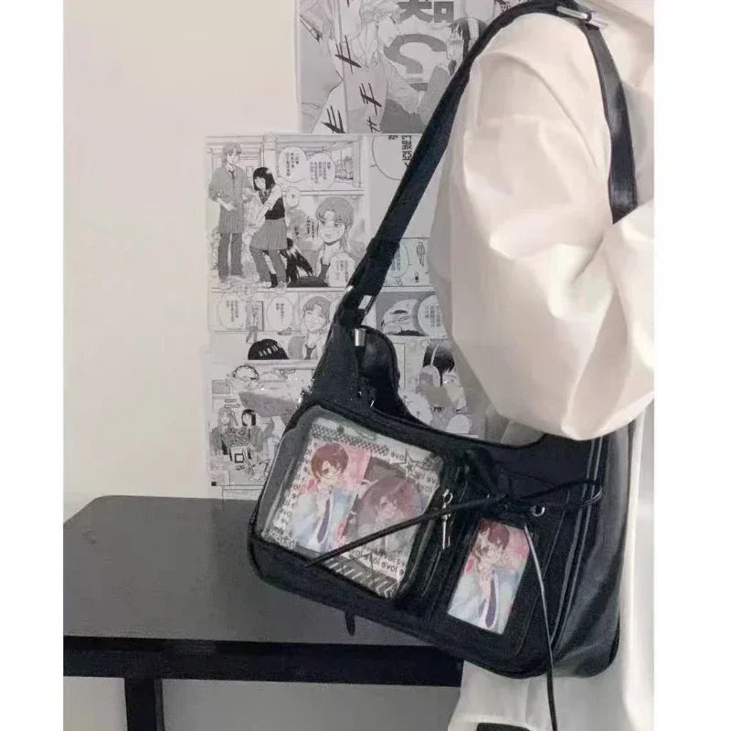 Y2K Harajuku Transparent Ita Bag Crossbody Purse For Women - Smarsty