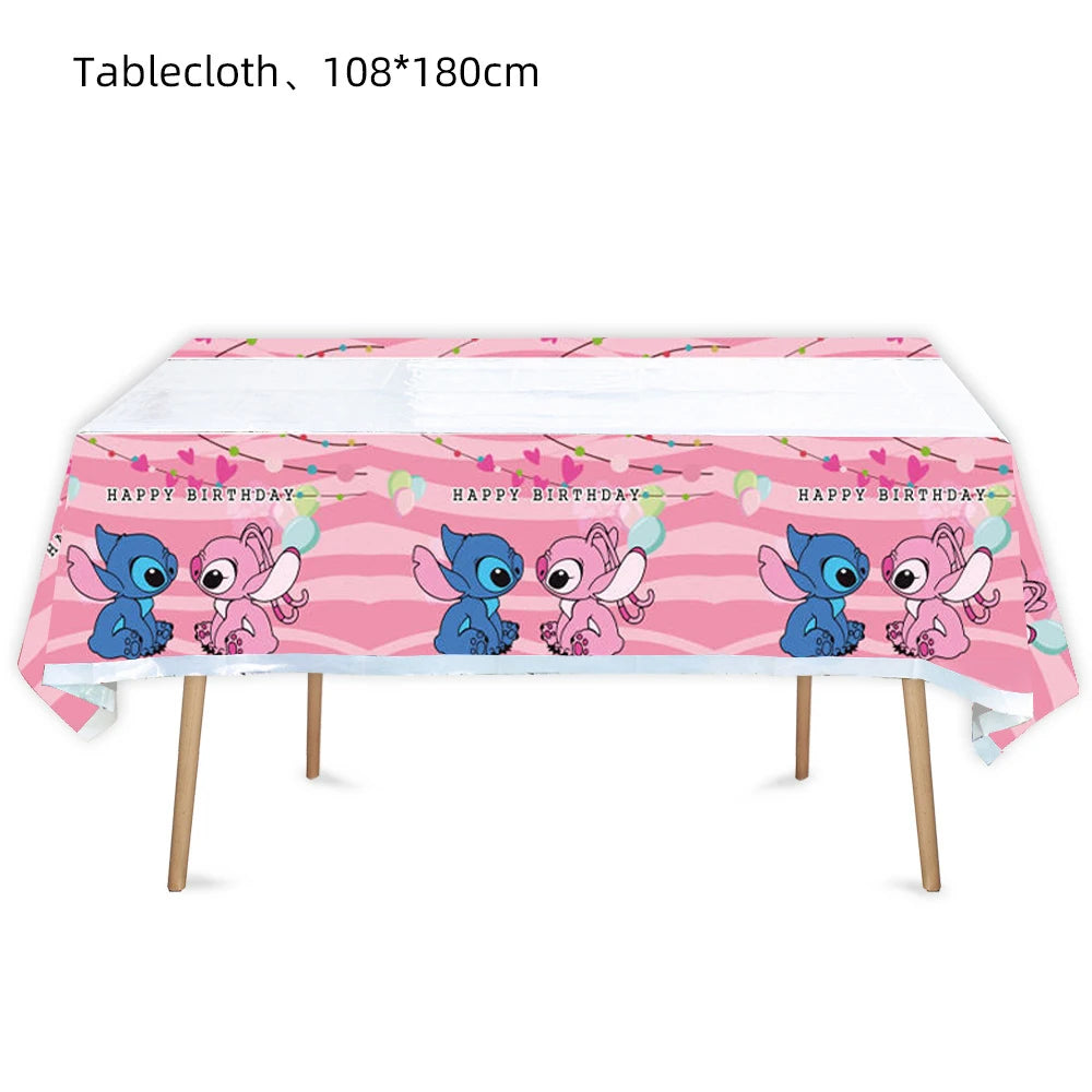 Disney Lilo and Stitch Tablecloth for Kids Parties - Smarsty