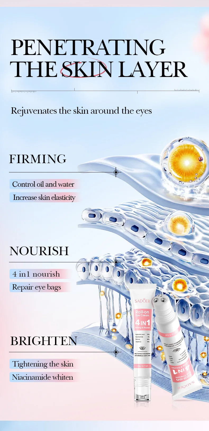 Instant Eye Bag Removal Cream for Dark Circles - Smarsty