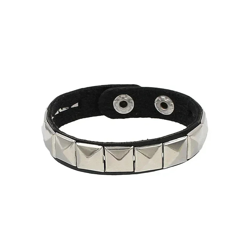 Punk Hip Hop Leather Skull Bracelet for Unisex Fashion - Smarsty