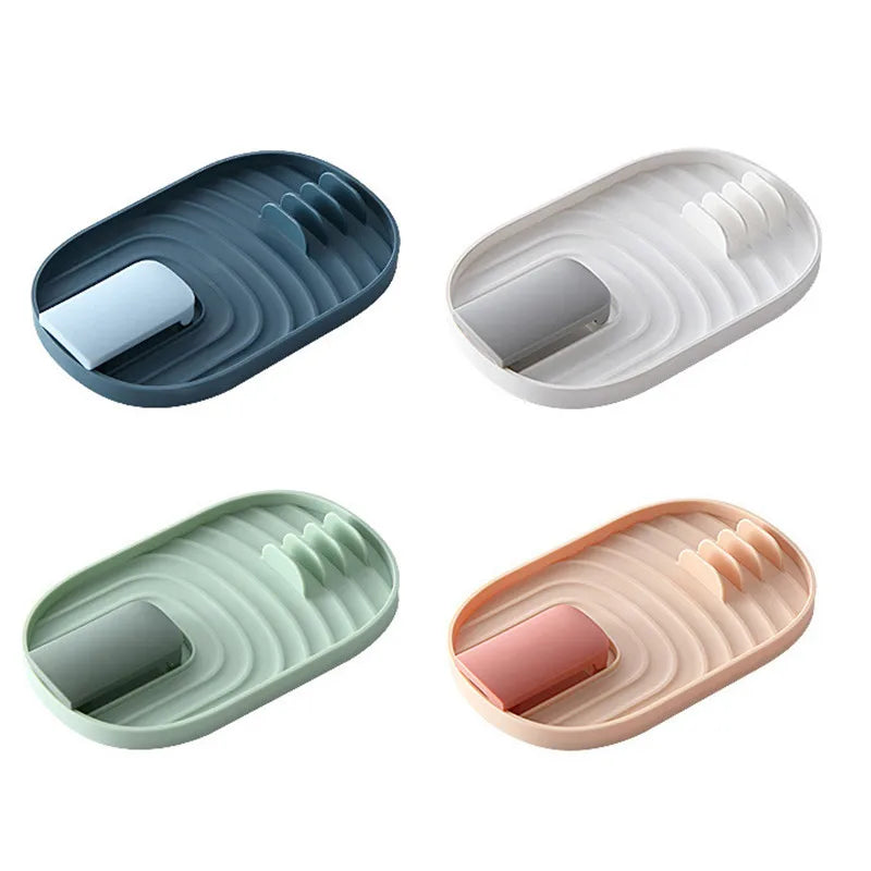 Kitchen Organizer Pot Cover Storage Pancake Turner Rack Soup Ladle Scoop Holder Dish Drain Rack Kitchen Gadgets Accessories by Smarsty