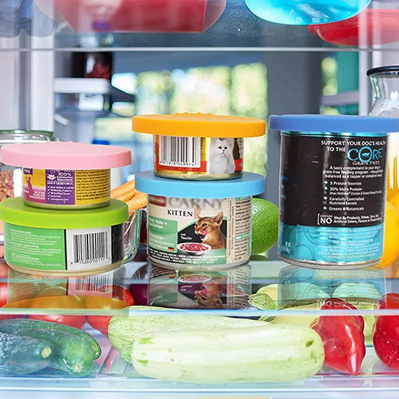 Reusable Pet Food Can Cover and Spoon Set - Smarsty