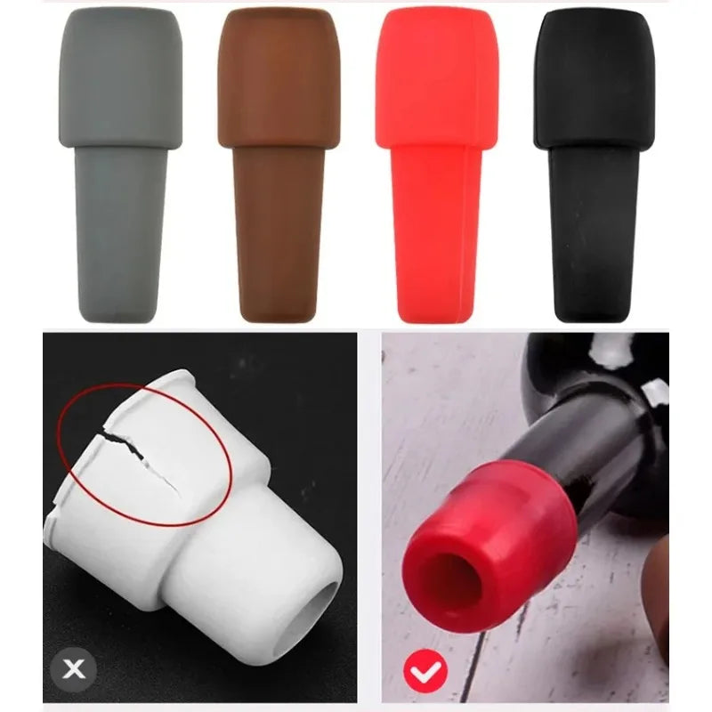 Reusable Silicone Wine Stoppers Keep Champagne Fresh - Smarsty