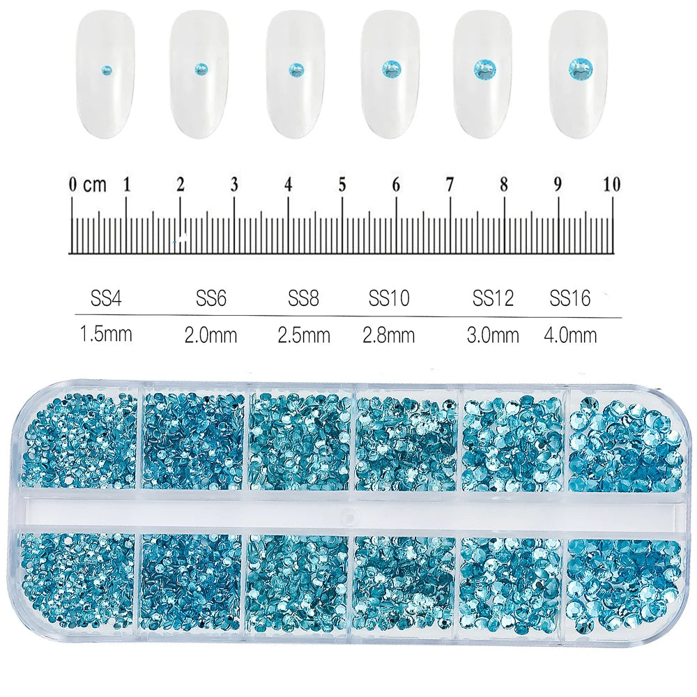 Mixed Nail Rhinestones with Shiny Clear Colors for Stunning Nail Art - Smarsty