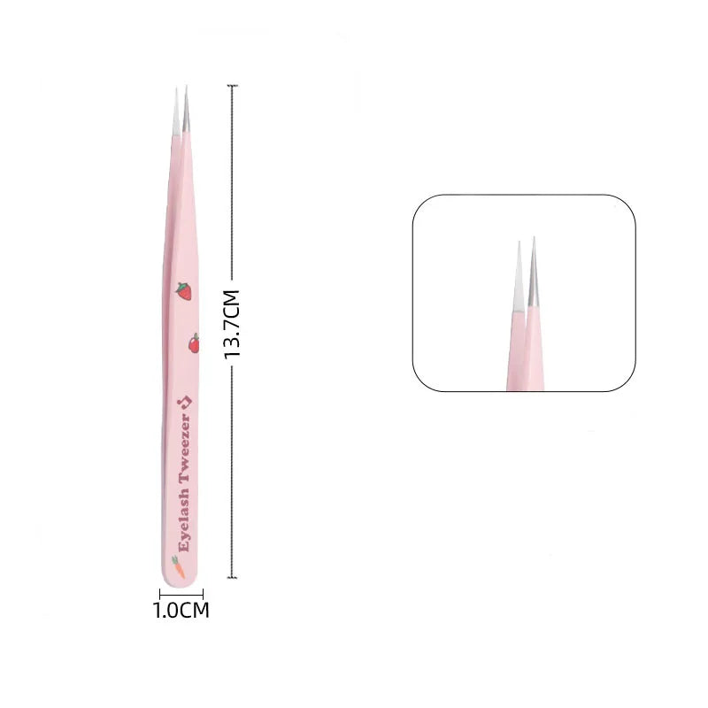 Stainless Steel Eyelash Tweezers for Easy 3D Lash Application - Smarsty