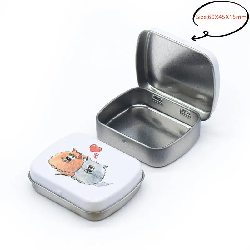 Small Metal Storage Box for Jewelry and Coins - Smarsty