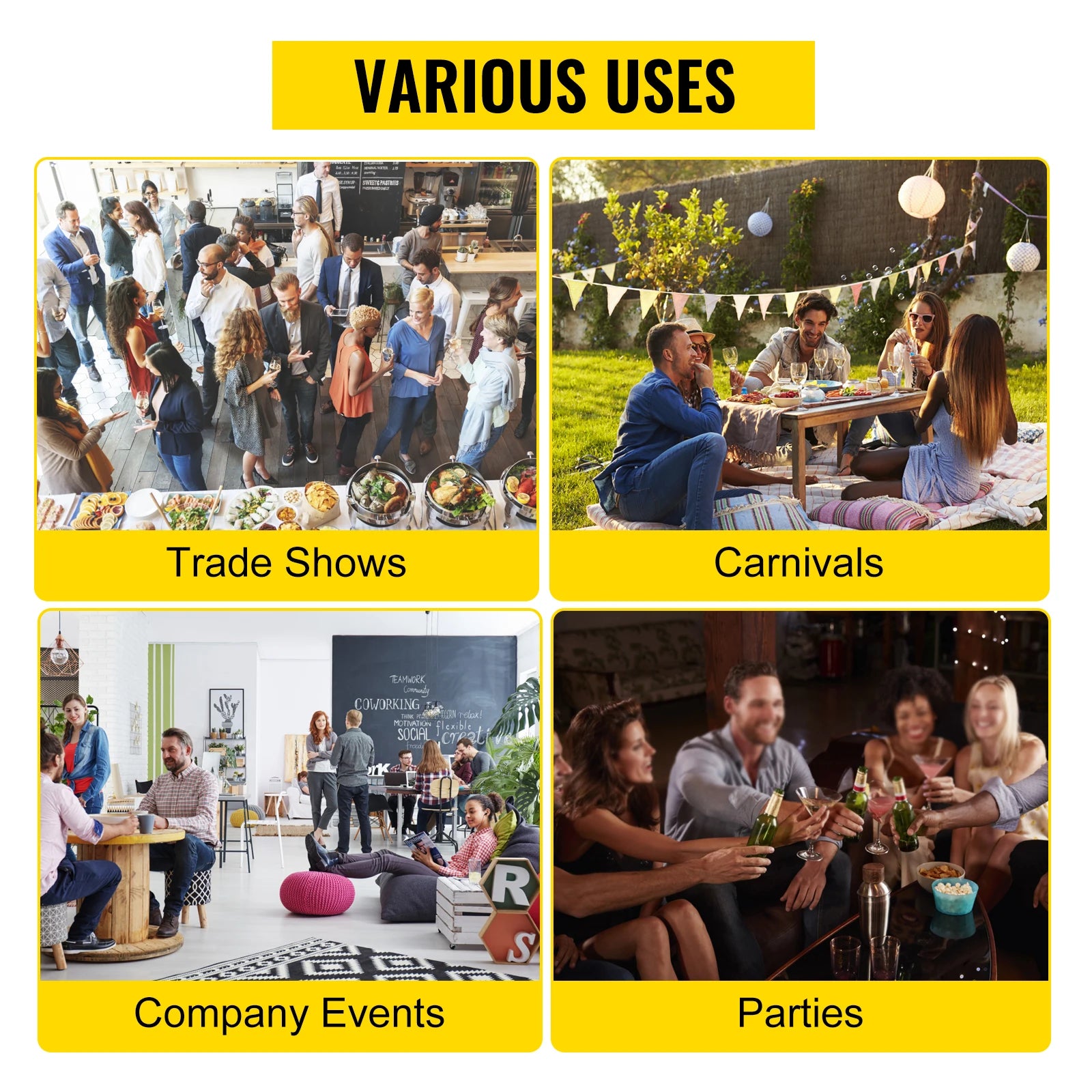 SucceBuy 18 Inch Tabletop Color Prize Wheel w/ Folding Tripod Floor Stand 14 Slots Dry Erase for Win Fortune Spinning Stand Game