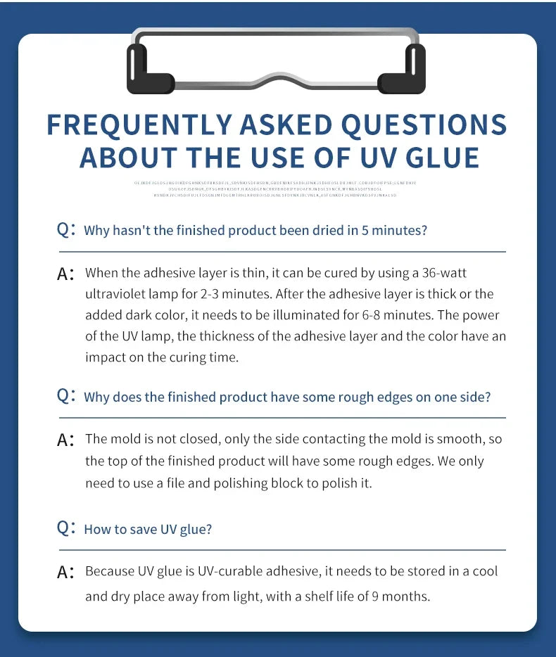 UV Resin Glue for DIY Jewelry, Epoxy Resin and UV Lamp High Transparency Fast Drying High Hardness, 20g, 50g, 100g, 250g, 1000g - Smarsty