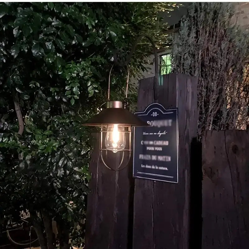 Vintage Solar Lantern Lamp for Outdoor Garden Lighting - Smarsty
