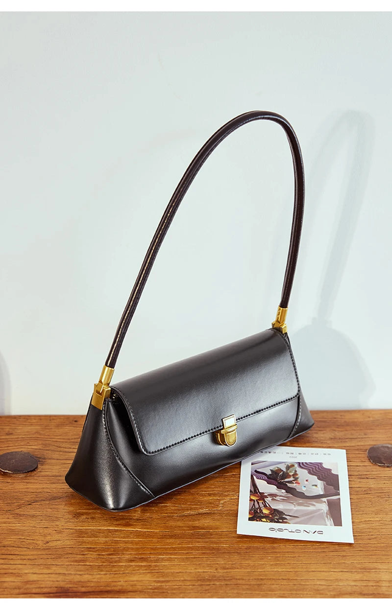 Lux Baguette Bag For Women Genuine Leather Shoulder - Smarsty
