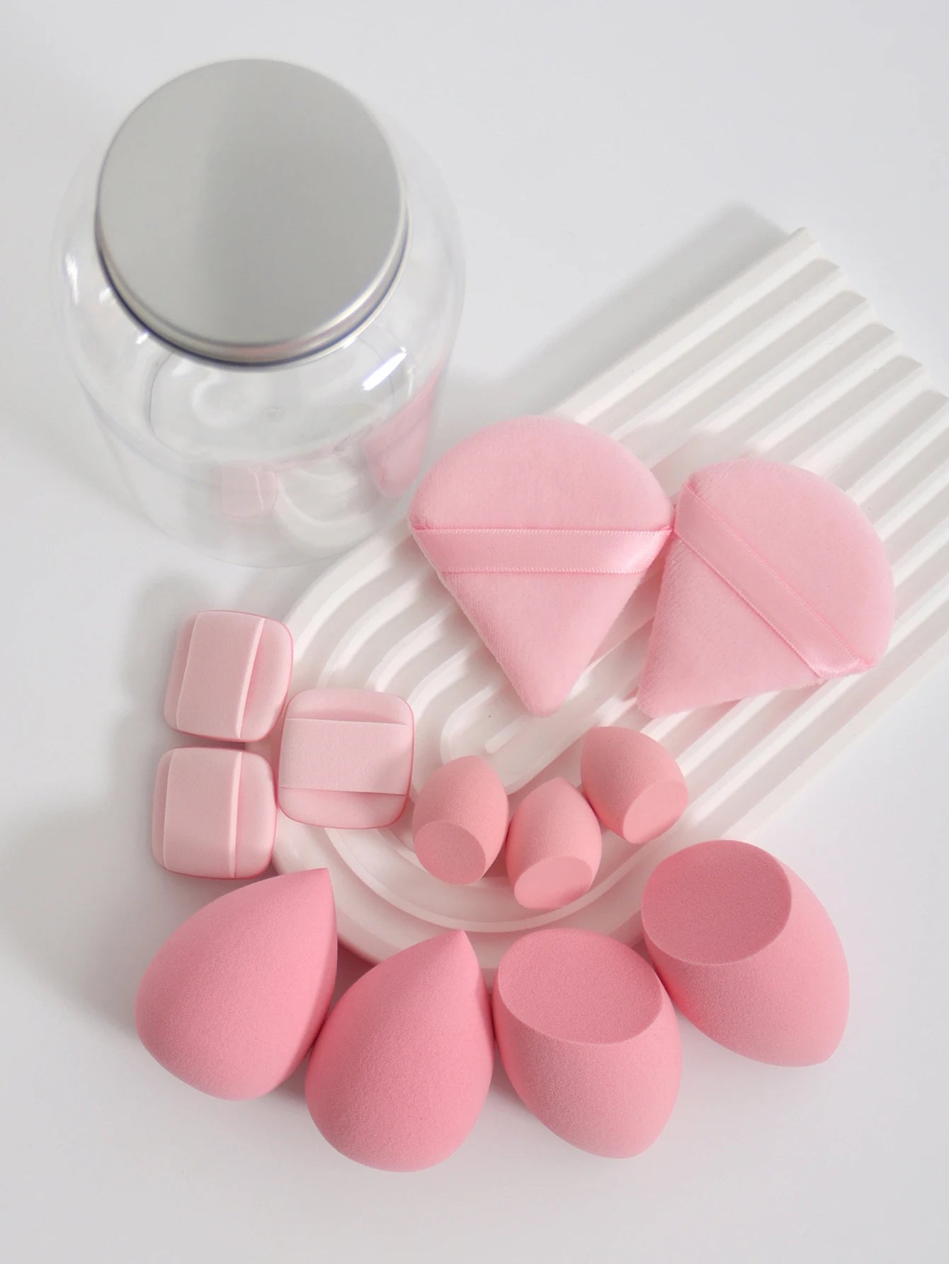 12Pcs Latex-Free Makeup Sponge Set for Flawless Application - Smarsty
