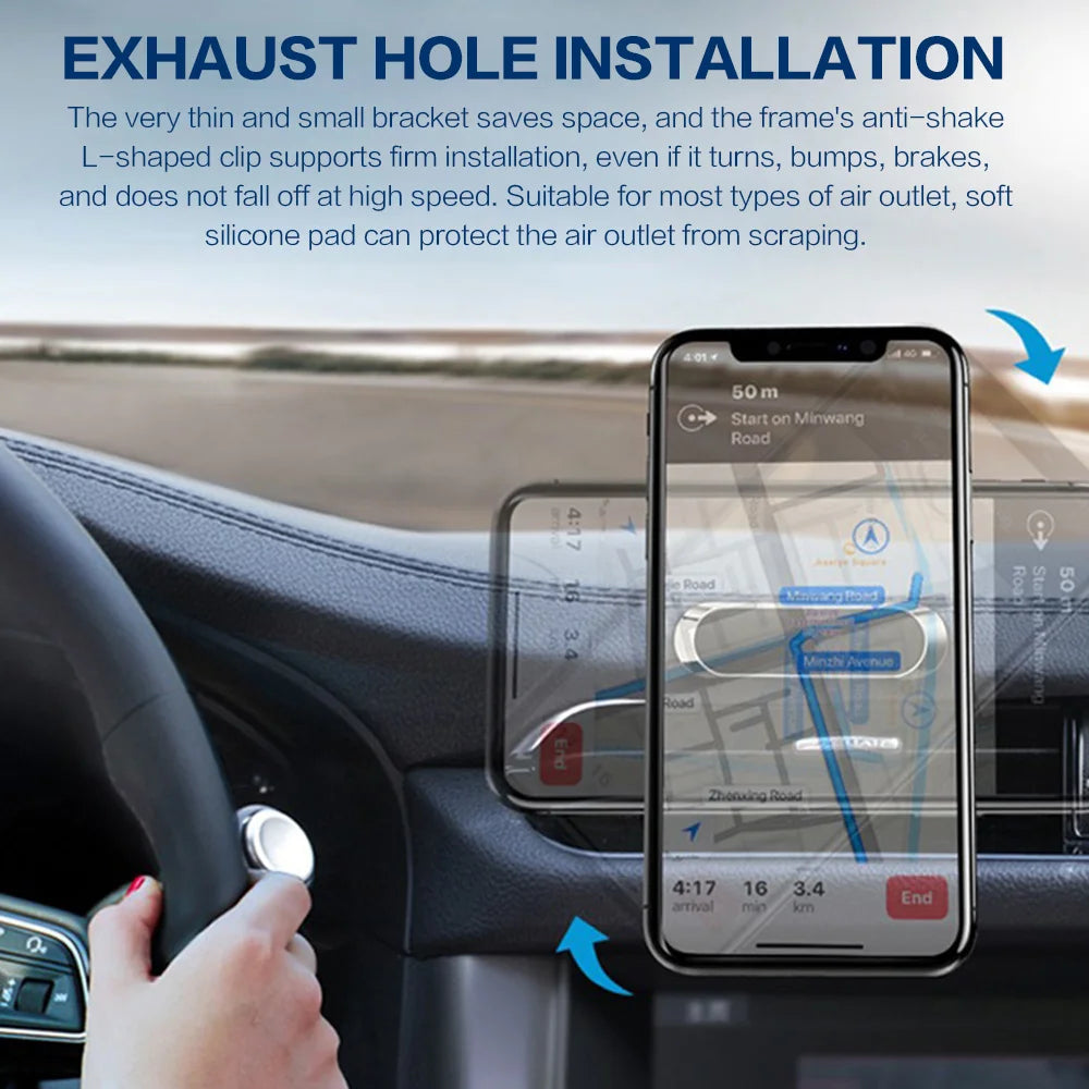 Magnetic Car Phone Holder With 360 Degree Rotation Ultra - Smarsty