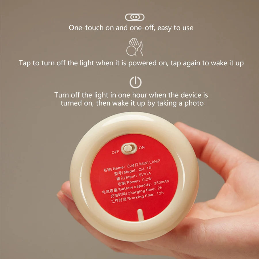 Rechargeable Mushroom Night Light for Cozy Ambiance - Smarsty