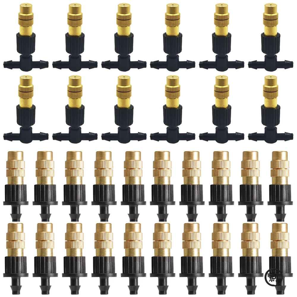 10 Pieces Brass Atomizer Garden Misting Cooling System - Smarsty