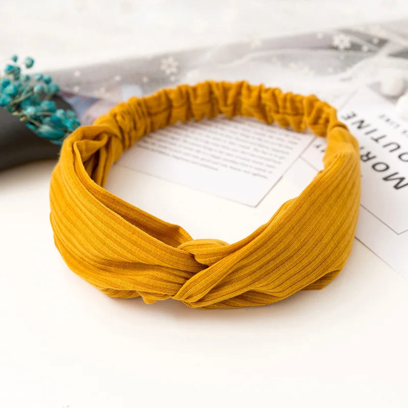 2024 New Design Fashion Women Summer Style Headbands Bohemian Girl Cross Turban Bandage Bandanas Hairbands Hair Accessories - Smarsty