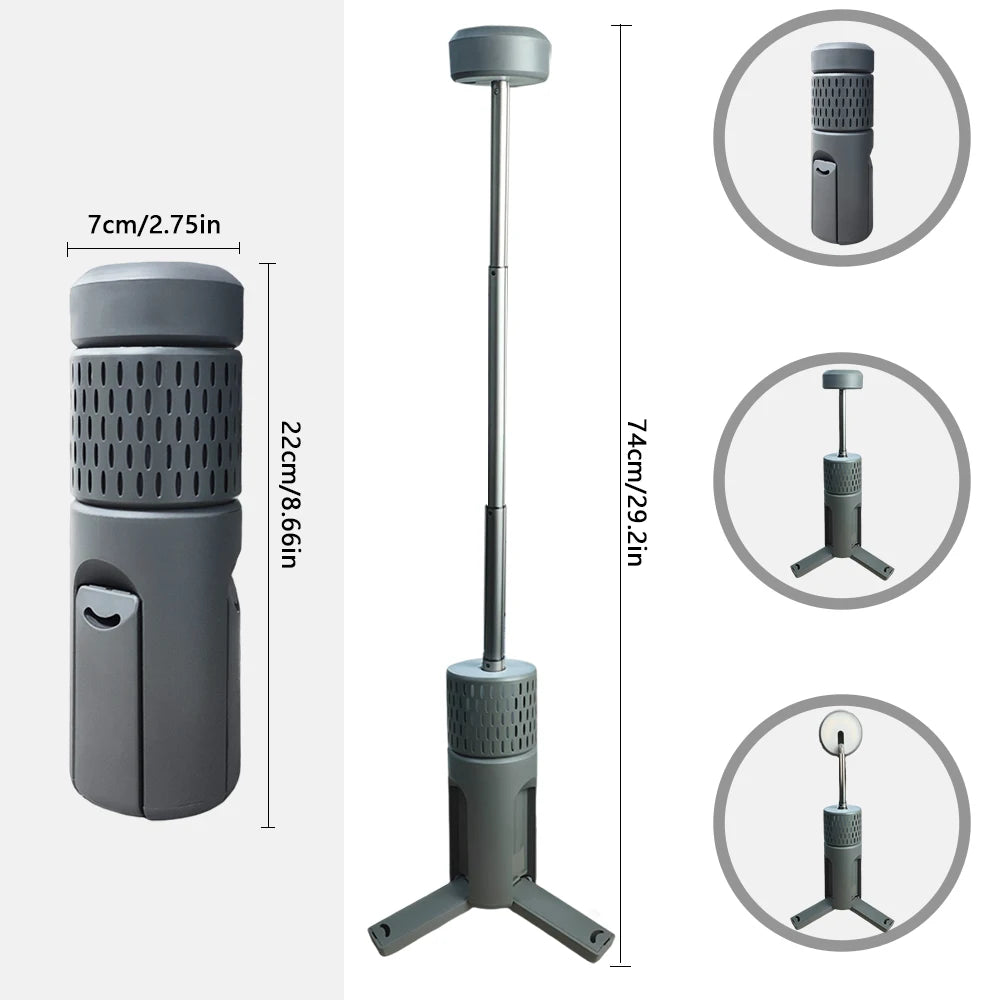 Upgraded Camping LED Telescopic Flashlight with Tripod Rechargeable Emergency Lamp Outdoor Portable orch Light Table Lamp Tent by Smarsty
