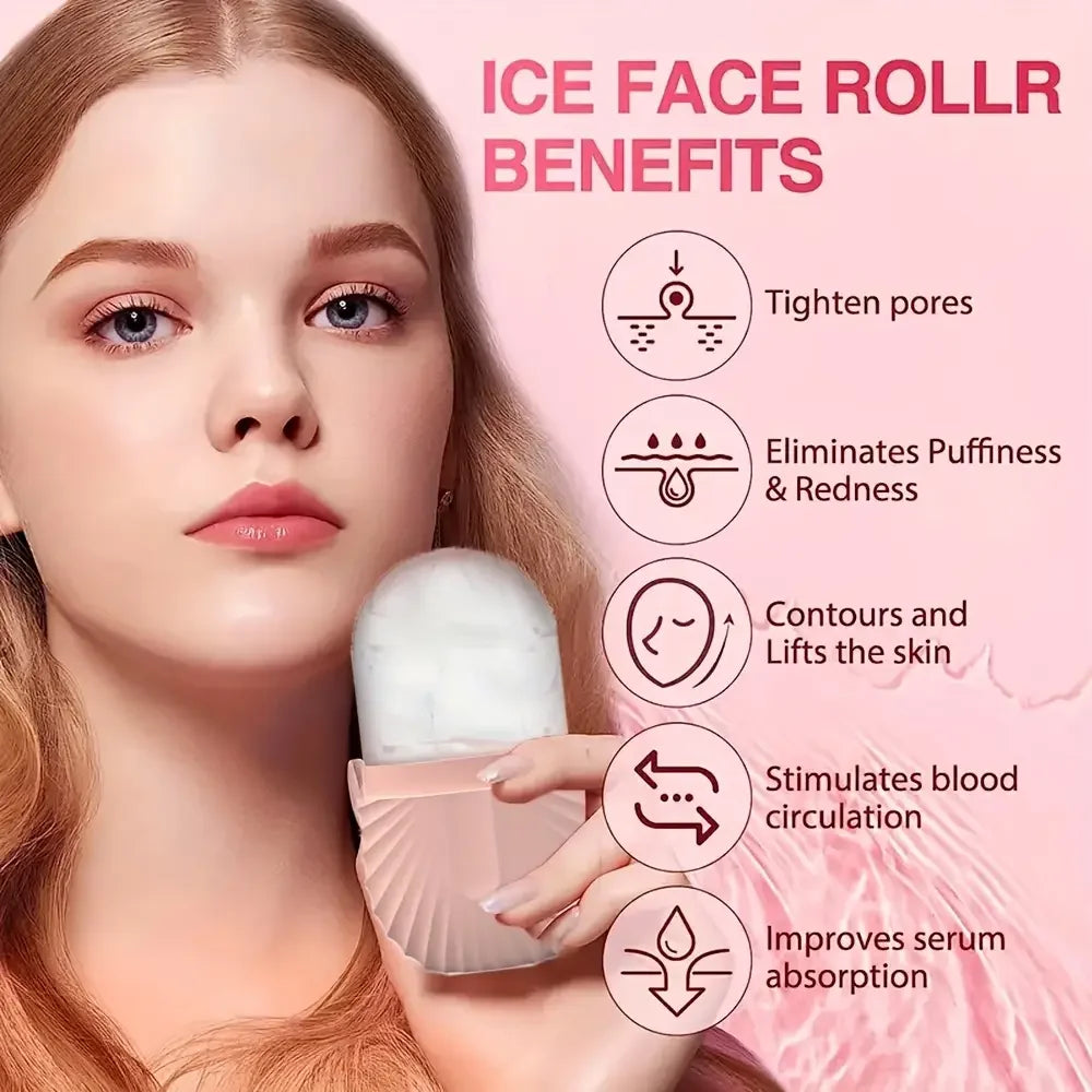 Ice Face Roller and Gua Sha Set for Effective Facial Massage - Smarsty