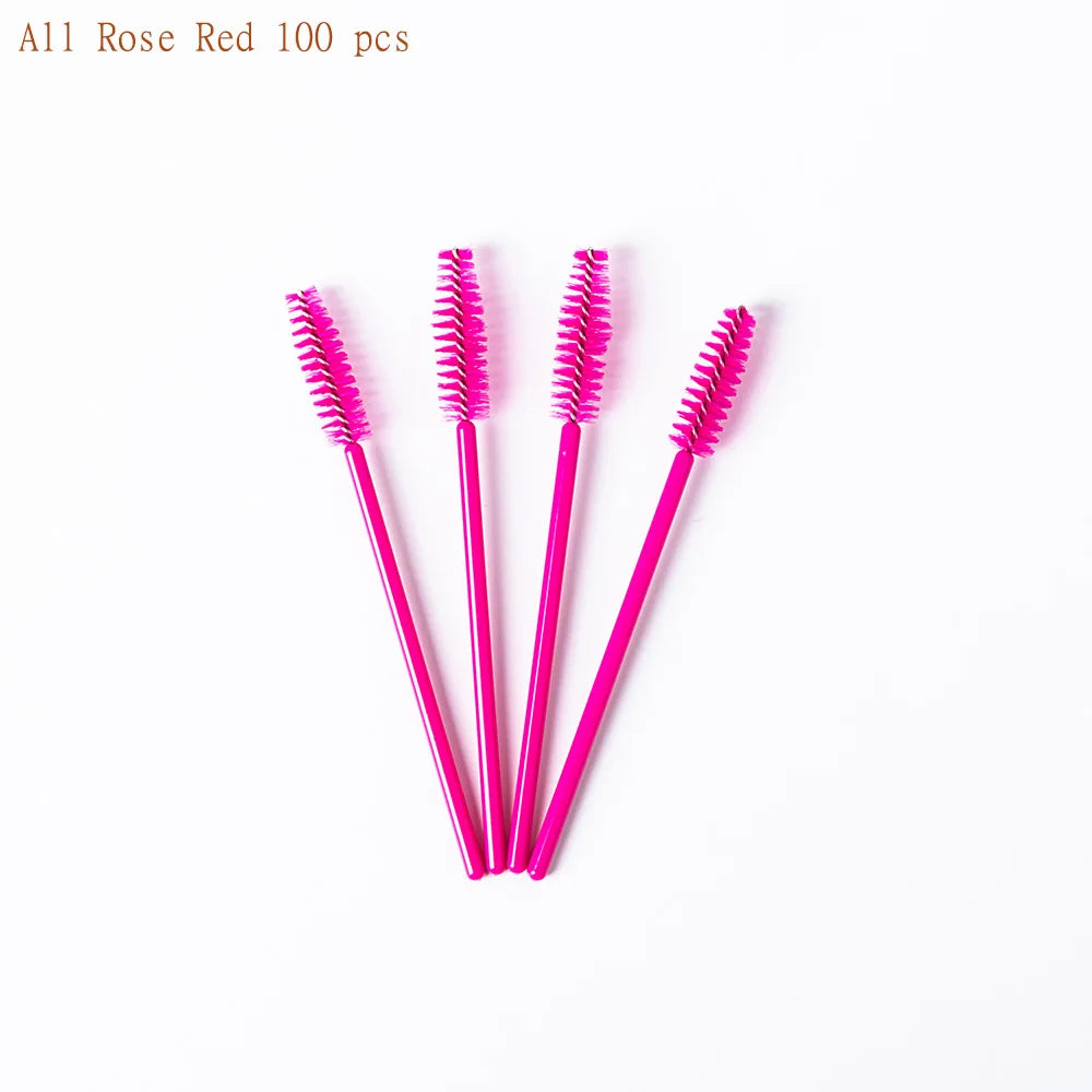 100 Pcs Disposable Eyelash Brushes for Easy Makeup Application - Smarsty