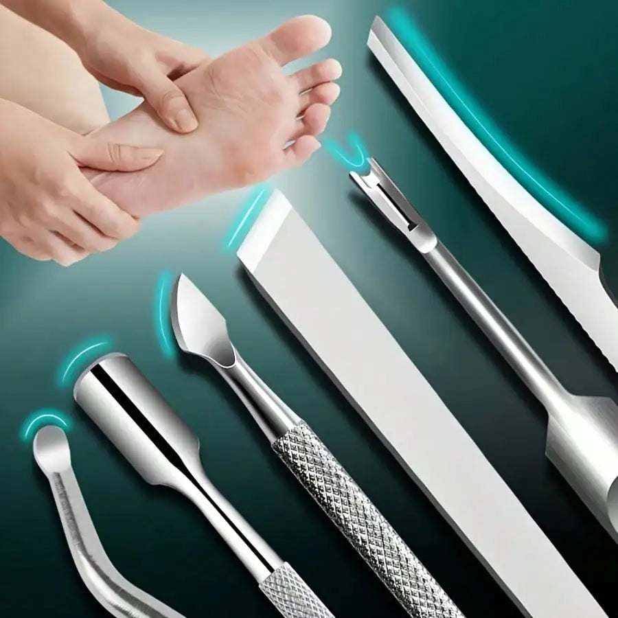 Stainless Steel Nail Care Set for Smooth Cuticle Removal - Smarsty