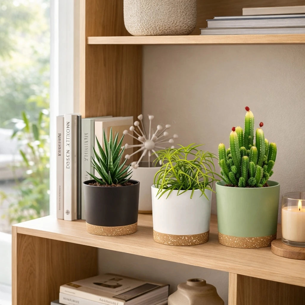 4pcs Flowerpot 5inch Removable Bottom Round Flower Pot Detachable Bottom Flower Pot Home Supplies Breathable Flower Pot