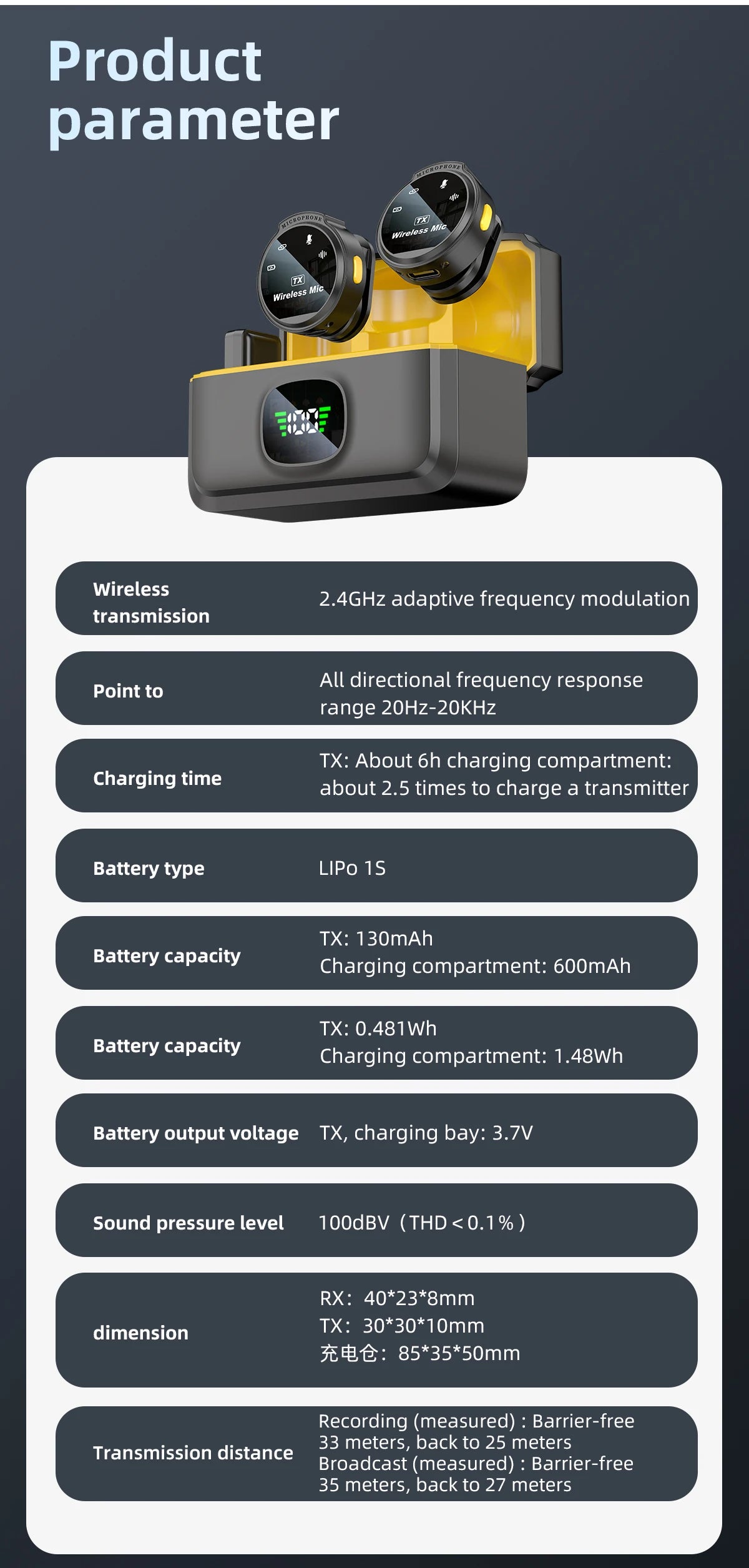 Xiaomi Wireless Lavalier Microphone for Mobile Live Recording - Smarsty