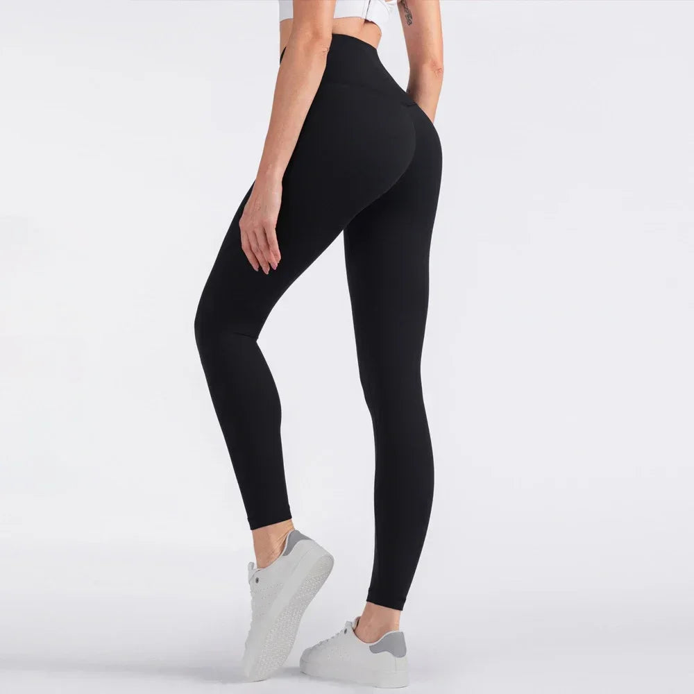 2024 Hot Sale Fitness Lenggings Female Full Length Leggings Running Pants Comfortable And Formfitting Yoga Pants Workout Legging - Smarsty
