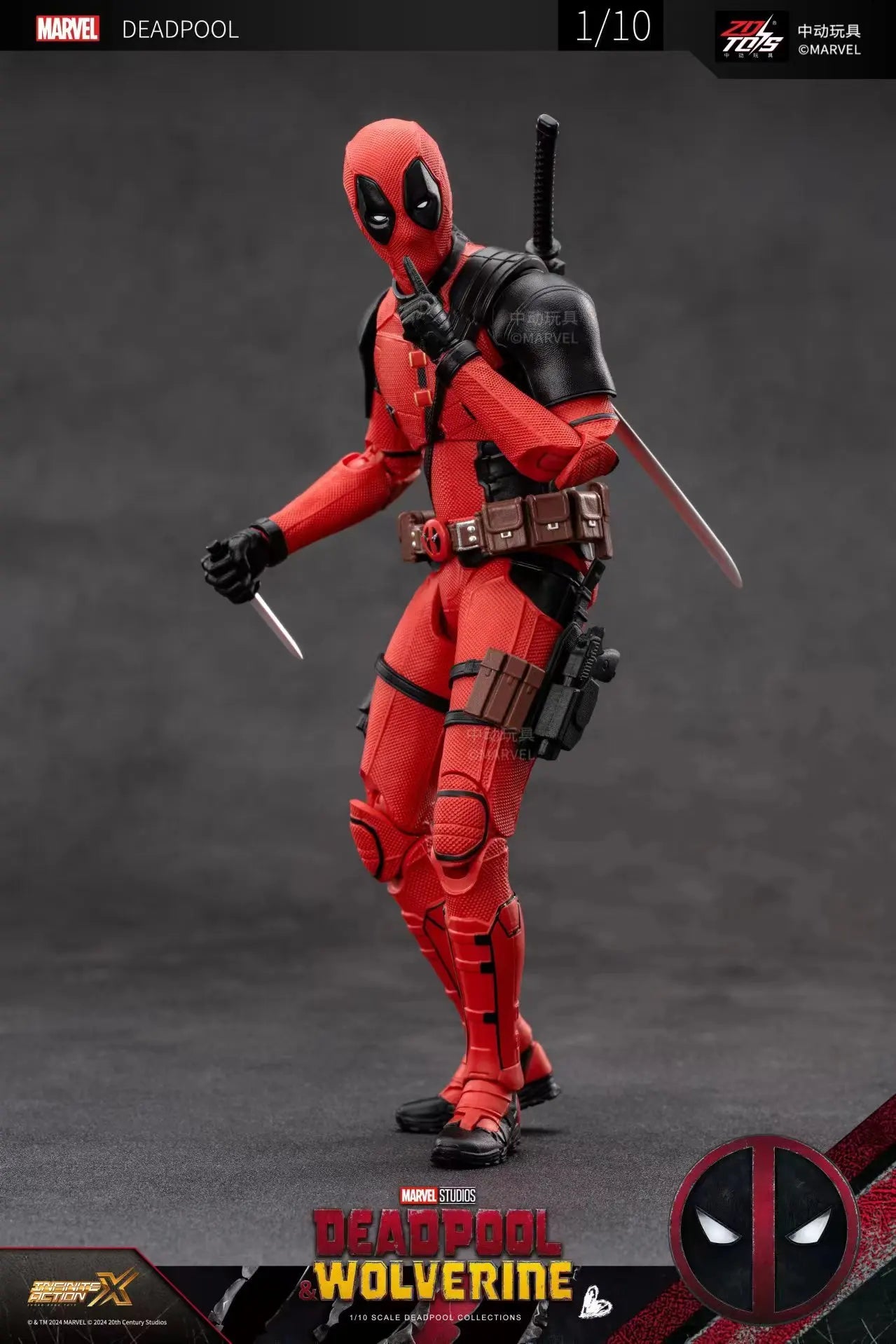 2024 Deadpool & Wolverine Action Figures Movie Version ZD Toy Series Collections Adult Action Figures Kids Gift by Smarsty
