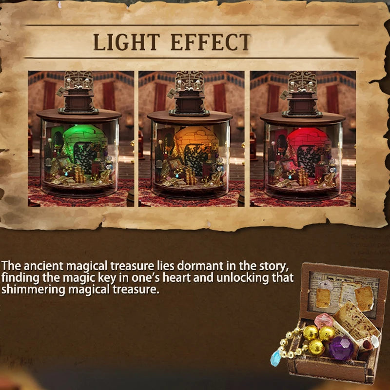 Mini DIY Kit For Doll House Making And Assembling Room Models Toys Home And Bedroom Decorations With Furniture Wooden Crafts by Smarsty