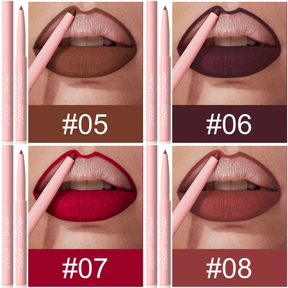 Matte Red Brown Lip Liner Pencil for Plump Lips - Smarsty