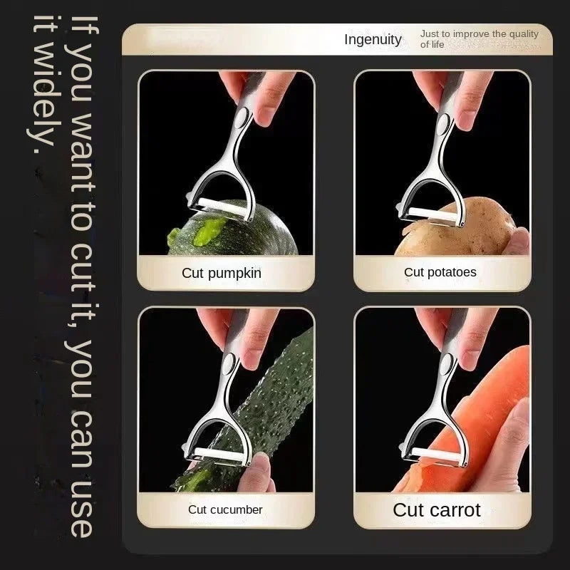 Vegetable Peeler Potato Carrot Peelers Stainless Steel Peeler with Ergonomic Non-Slip Handle & Sharp Blade Kitchen Tools by Smarsty