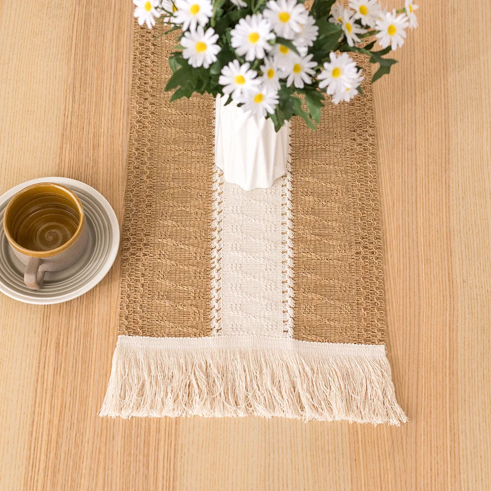 Cotton Linen Table Runner for Elegant Wedding Decor - Smarsty