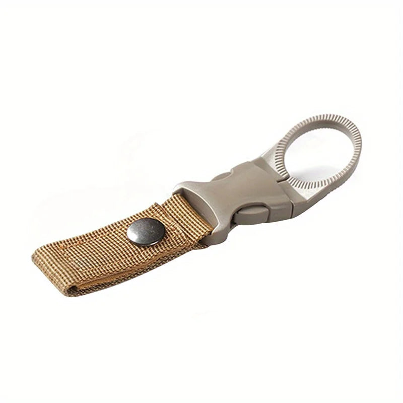 1-Pack Webbing Buckle Hook Water Bottle Clip - Durable Nylon With Safety Buckle, Multi-Color Optional, Suitable For Camping, by Smarsty