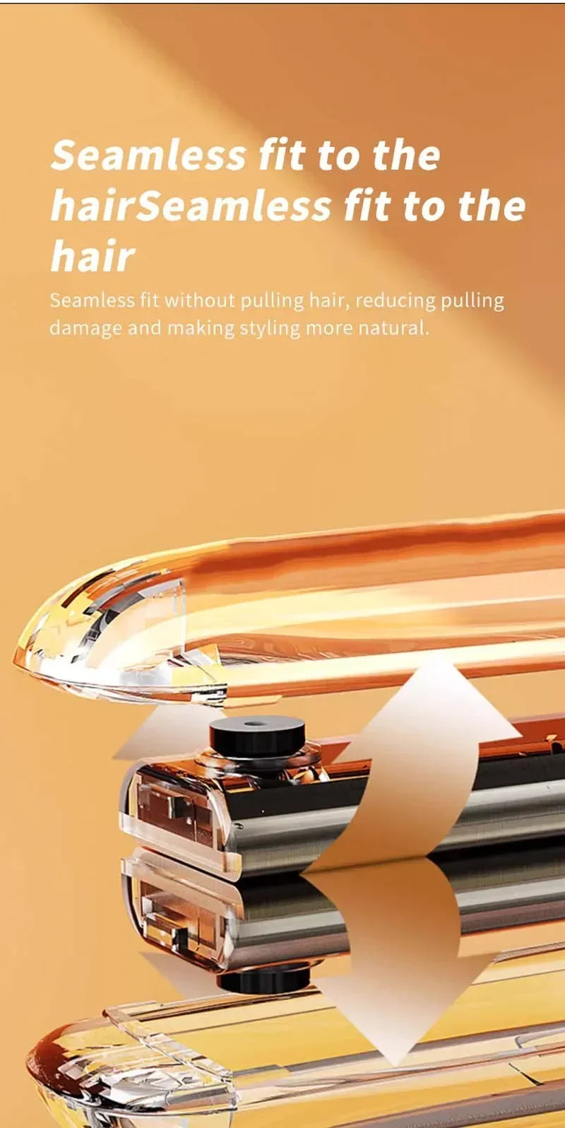 Negative Ion Ceramic Hair Straightener with Adjustable Temperature - Smarsty